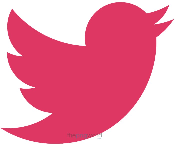 Twitter Logo Pink PNG twitter logo,twitter,Pink,bird,social media,vector,png,transparent background